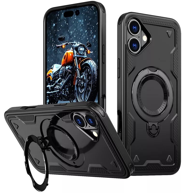 Shockproof Magsafe Kickstand Ring Case for iPhone 17 Shockproof Magsafe Kickstand Ring Case for iPhone 17
